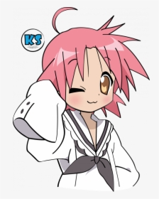 Akira Kogami, Hd Png Download - Lucky Star Pink Haired Girl, Transparent Png, Free Download
