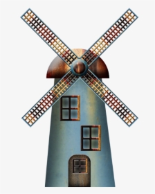 Moulin À Vent Png Clipart , Png Download - Molino Ilustracion, Transparent Png, Free Download