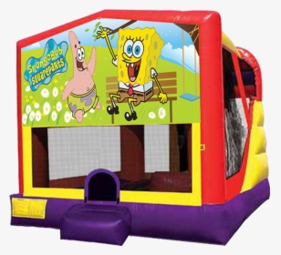 Sponge Bob 4 In 1 Bouncer Slide Combo For Rent In Austin - 4 In 1 Inflatable Combo, HD Png Download, Free Download