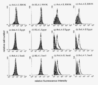 Flow Cytometric Analysis Of Bola Class I And Ii Expression - Line Art, HD Png Download, Free Download