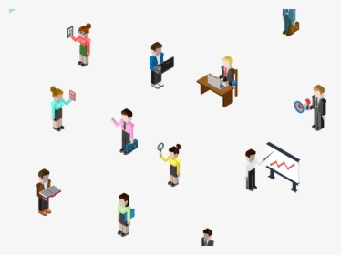 Isometric Projection D Computer - Isometric People Png, Transparent Png, Free Download