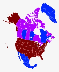 Transparent North America Clipart - Income Map Of North America, HD Png Download, Free Download