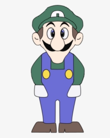Mario Is Missing Green Clip Art Human Behavior Male - Weegee Png, Transparent Png, Free Download