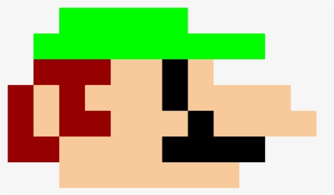 Weegee Head - Mario Walking Pixel Art, HD Png Download, Free Download