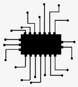 Chip Circuitry - Computer Chip Clipart, HD Png Download, Free Download