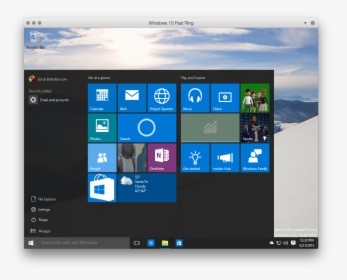 01 Start Menu Default - Facetime Para Windows 10, HD Png Download, Free Download