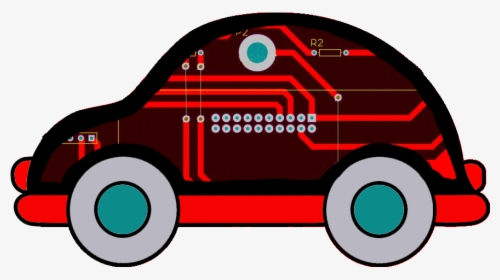 Printed Circuit Car, HD Png Download, Free Download