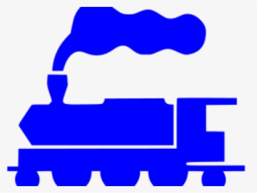 Long Clipart Blue Train - Steam Engine Icon Png, Transparent Png, Free Download