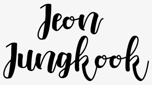 Font Jeon Jungkook Bts 💕 ⚠️important Importante - Jeon Jungkook Name Font, HD Png Download, Free Download