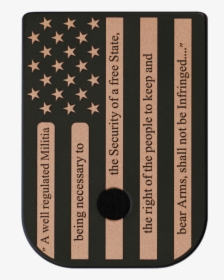 American Flag 2a Brass Black Traditional Finish Mag - Flag, HD Png Download, Free Download