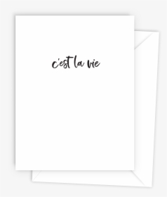 Sympathy Cestlavie Blankcard Mockup - Paper, HD Png Download, Free Download