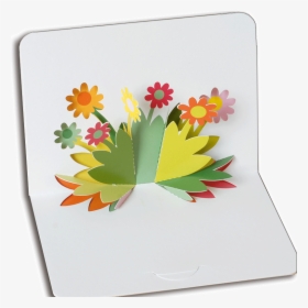Popup Flowers Blank Greetings Card A6 - Handmade Card Designs Flower, HD Png Download, Free Download