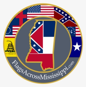 Flags Across Mississippi - Don T Tread On Me, HD Png Download, Free Download
