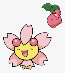 1526935-cherubi And Cherrim By Theironforce - Cute Grass Pokemon, HD Png Download, Free Download