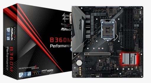 Asrock Fatal1ty B360m Performance, HD Png Download, Free Download