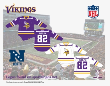 Transparent Minnesota Vikings Clipart - Minnesota Vikings Hockey Jersey, HD Png Download, Free Download