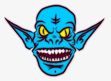 Troll, Ugly, Monster, Alien, Ears, Goblin, Grin, Mean - Monster Head Clip Art, HD Png Download, Free Download