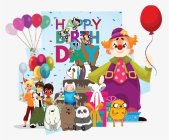 We Bare Bears Happy Birthday Banner, HD Png Download, Free Download