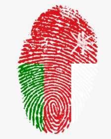 Oman Flag Fingerprint Free Photo, HD Png Download, Free Download