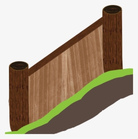 A Wood Wall, On A Slope, HD Png Download, Free Download