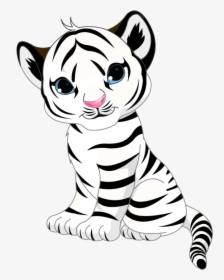 Baby White Tiger Sticker, HD Png Download, Free Download