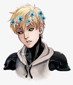 “commissioned Work Of A Younger Genos With His Black, HD Png Download, Free Download