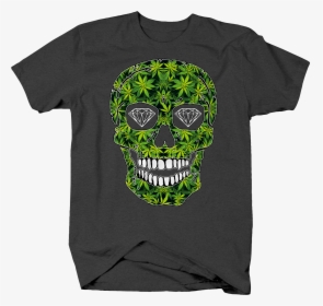 Marijuana Weed Diamond Eyed Skull Chill Vibes 420 Blaze, HD Png Download, Free Download