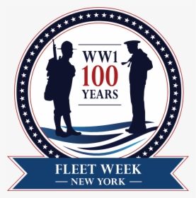 Wwi Navy Centennial Logo Flag Updated, HD Png Download, Free Download
