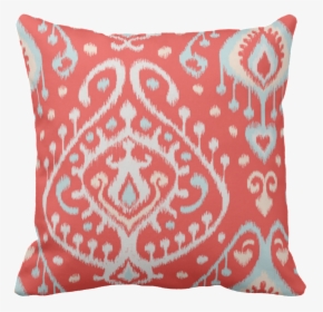 Chic Modern Teal Red Girly Ikat Tribal Pattern Outdoor, HD Png Download, Free Download