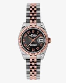 Rolex New Style Pre Owned Datejust Steel And Rose Gold, HD Png Download, Free Download