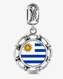 Uruguay Flag Dangle Charm Silver"  Class=, HD Png Download, Free Download