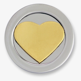 3d Heart Stainless Steel Gold Plated, HD Png Download, Free Download