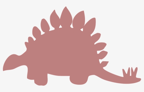 Silhouette, Pink, Stegosaurus, Ancient, Spikes, HD Png Download, Free Download
