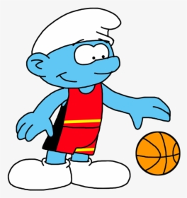 Smurf Playing Basketball At 2016 Olympic Games By Marcospower1996, HD Png Download, Free Download