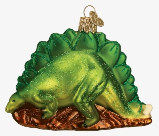 Stegosaurus Dinosaur Old World Glass Ornament, HD Png Download, Free Download