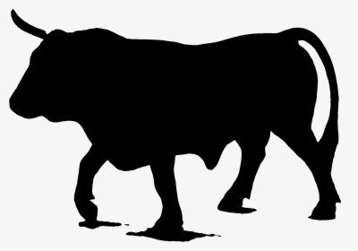 Cattle Clip Art Portable Network Graphics Image Illustration - Cow Silhouette Clipart, HD Png Download, Free Download