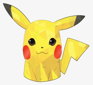 A “lineless” Geometric Of Pikachu I Usually Don’t Like - Origami, HD Png Download, Free Download