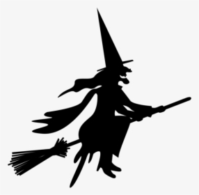Witch On Broom Png , Png Download - Witch On Broomstick Png, Transparent Png, Free Download
