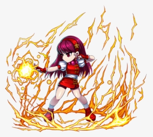 Athena Asamiya Brave Frontier Artwork2 - King Of Fighter Brave Frontier, HD Png Download, Free Download