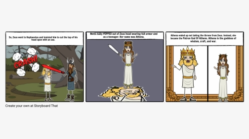 Birth Of Athena Storyboard, HD Png Download, Free Download