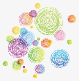 #doodle #scribble #circles #ftestickers - Colorful Polka Dot Png, Transparent Png, Free Download