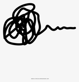 Scribble Coloring Page - Scribble Symbol, HD Png Download, Free Download