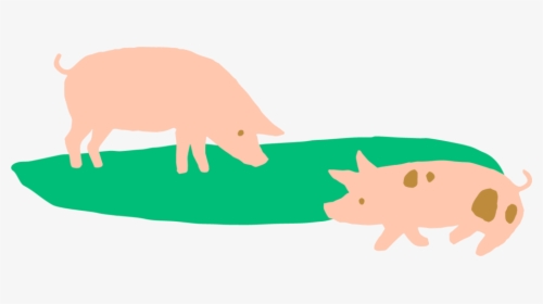 Pigs-landscape - Domestic Pig, HD Png Download, Free Download