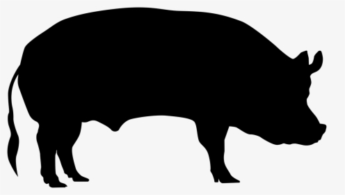 Pig Sow Animal Free Photo - Transparent Pig Silhouette Png Clipart, Png Download, Free Download