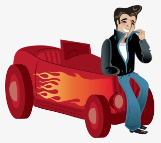 Hot Rod Taxi - Cartoon, HD Png Download, Free Download