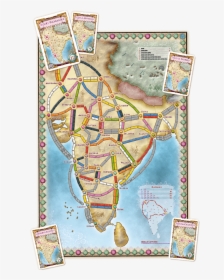 Ticket To Ride India Board, HD Png Download, Free Download