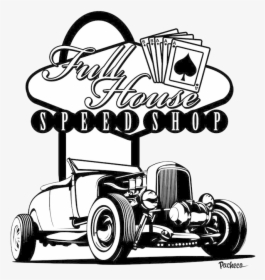 Hot Rod Car Drawings Free Best On Transparent Png - Hot Rod Line Art, Png Download, Free Download
