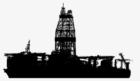 Industrial Ship Silhouette - Industrial Silhouette Png, Transparent Png, Free Download
