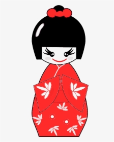 Kimono, Puppet, Asian, Japanese, Chinese, Woman, Girl - Japan Clip Art, HD Png Download, Free Download