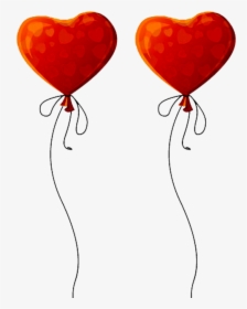 Balões De Coração Voador - Balões Png, Transparent Png, Free Download